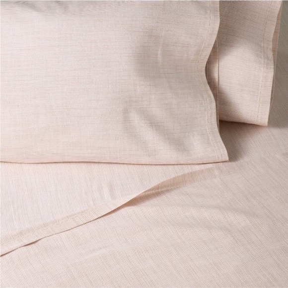 Hearth & Hand Other - 4pc King Micro Stripe Sheet Set Rust - Hearth & Hand™ with Magnolia